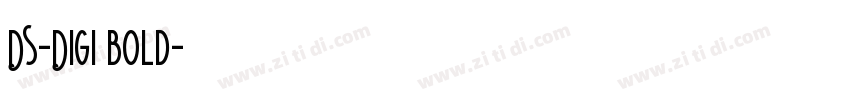 DS-DIGI bold字体转换